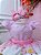 Vestido Infantil Princesas Disney Rosa Cinto de Pérolas - Imagem 2