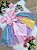 Vestido Infantil Unicórnio Chuva de Amor Arco Iris - Imagem 5