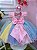Vestido Infantil Unicórnio Chuva de Amor Arco Iris - Imagem 3