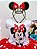 Vestido Minnie Vermelha Luxo Bolas Brancas Com Tiara - Imagem 3