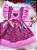 Romper Junino Rosa Vestido Xadrez - Imagem 2