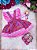 Romper Junino Rosa Vestido Xadrez - Imagem 6