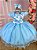 Vestido Jardim Encantado Azul Bebê - Imagem 13