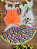 Conjunto Meninas Junino Cropped Laranja com Mini Saia Colorida - Imagem 4