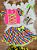 Conjunto Junino Rosa Cropped Saia Colorida - Imagem 10