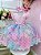 Vestido Infantil Rosa Colorido Escamas Sereia Tay Day - Imagem 1