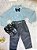 Conjunto Infantil Camisa Verde e Calça Preta Cinto - Imagem 4