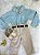 Conjunto Infantil Camisa Verde e Calça Bege Cinto - Imagem 4