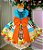 Vestido Infantil Moana Temáticos Luxo - Imagem 4