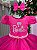 Vestido  Barbie Pink Glitter Temático Luxo - Imagem 5