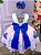 Vestido  Galinha Pintadinha Rosa e Azul Temáticos Luxo - Imagem 3