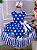 Vestido Galinha Pintadinha Azul e Rosa Temáticos Luxo - Imagem 1