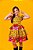 Vestido Infantil Junino Amarelo Colorido Florzinhas Festas - Imagem 13
