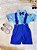 Conjunto Meninos do Mundo Bita Azul Com Short Susp. e Camisa - Imagem 4