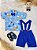 Conjunto Meninos do Bolofofos Azul Com Short Susp. e Camisa - Imagem 3