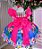 Vestido Infantil Stitch e Lilo Pink Luxo Menina Festa - Imagem 3