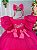 Vestido Tematico Barbie Rosa Babado - Imagem 3