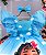 Vestido Infantil Moana Baby Azul Temáticos Kids - Imagem 4