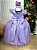Vestido Infantil Longo Festa Luxo Lilas Amanda - Imagem 4