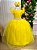 Vestido Infantil Longo Festa Luxo Amarelo Amanda - Imagem 2