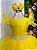 Vestido Infantil Longo Festa Luxo Amarelo Amanda - Imagem 5