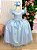 Vestido Infantil Longo Festa Luxo Azul Amanda - Imagem 2