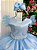 Vestido Infantil Longo Festa Luxo Azul Amanda - Imagem 5