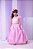 Vestido Infantil Longo Festa Luxo Rosa Amanda - Imagem 1