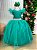 Vestido Infantil Longo Festa Luxo Verde Amanda - Imagem 1