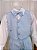 Conjunto Social C/ Colete Calça Gravata Azul Camisa Branca - Imagem 3