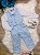 Conjunto Social C/ Colete Calça Gravata Azul Camisa Branca - Imagem 8