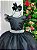 Vestido Infantil Longo Festa Luxo Preto Amanda - Imagem 5