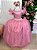 Vestido Infantil Longo Festa Luxo Rose Amanda - Imagem 9