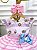 Vestido Infantil Rosa Mundo dos Doces Confeitaria C/ Broche - Imagem 6