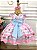 Vestido Infantil Rosa Mundo dos Doces Confeitaria C/ Broche - Imagem 7