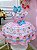 Vestido Infantil Rosa Mundo dos Doces Confeitaria C/ Broche - Imagem 1