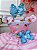Vestido Infantil Rosa Mundo dos Doces Confeitaria C/ Broche - Imagem 2