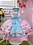 Vestido Infantil Rosa Mundo dos Doces Confeitaria C/ Broche - Imagem 3