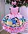 Vestido Infantil  Lilo e Stitch Rosa Temáticos Luxo - Imagem 2
