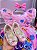 Vestido Bolofofos Rosa Bebe Temáticos Kids - Imagem 2