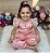 Fantasia Princesa Jasmine Rosa Menina - Imagem 4