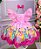 Vestido Princesas Disney Rosa Temático Kids - Imagem 1