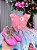 Vestido Stitch E Lilo Colorido Menina Festa - Imagem 6