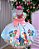 Vestido Stitch E Lilo Colorido Menina Festa - Imagem 3