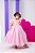 Vestido Fantasia Longa Princesa Rosa Bebe - Imagem 1