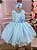 Vestido Jardim Encantado Flora Azul Bebe - Imagem 5