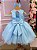 Vestido Jardim Encantado Flora Azul Bebe - Imagem 3