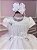Vestido Infantil Branco Jardim Encantado Festa Luxo Alice - Imagem 6