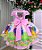 Vestido  Bolofofos Rosa Temático Mimadine - Imagem 3