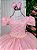 Vestido Longo Daminha Rosa Bebe Laura Peito Rendado - Imagem 6